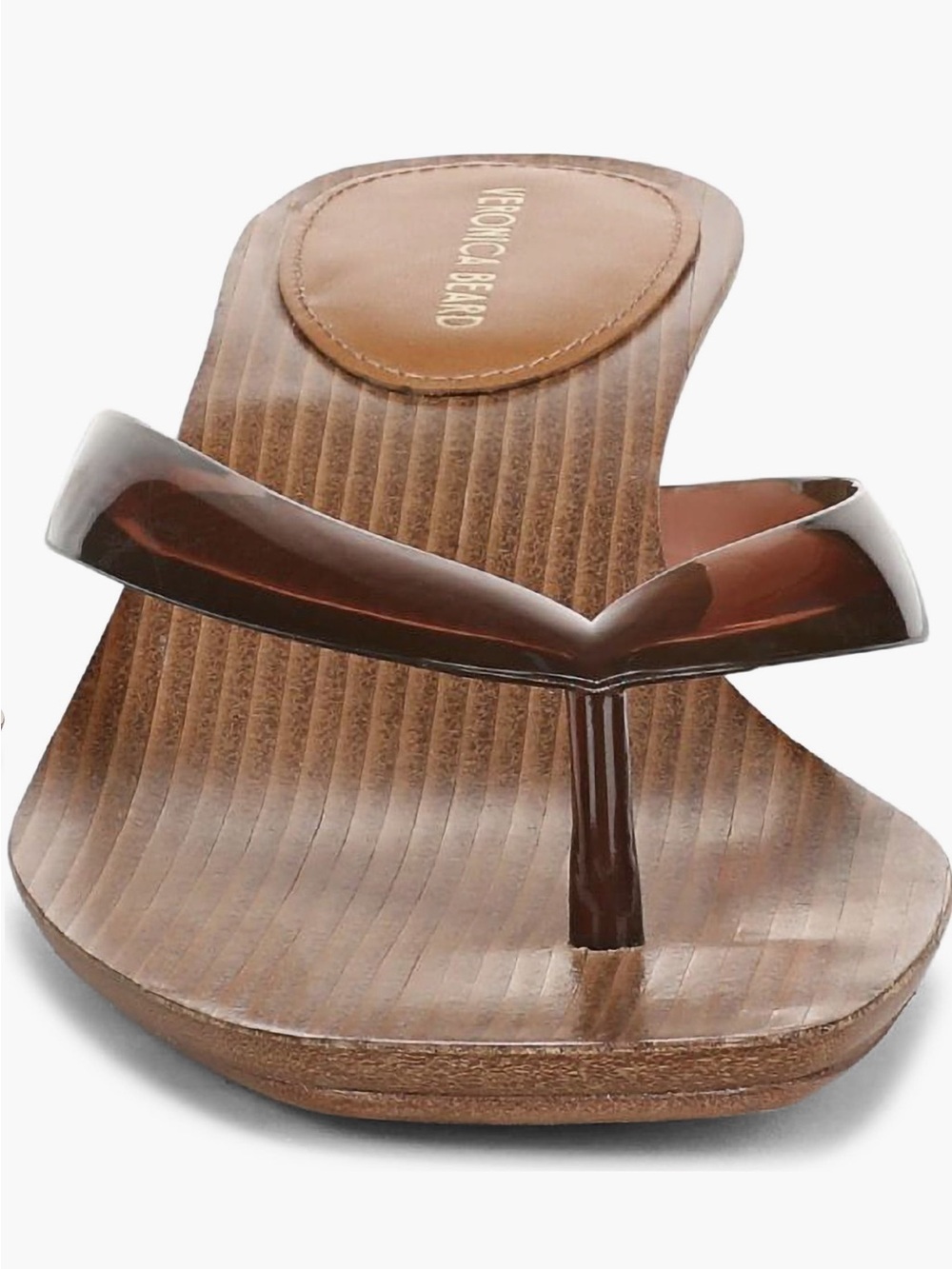 NEW Veronica Beard Clea Jelly Sandal in Hazelwood - Picture 4 of 11